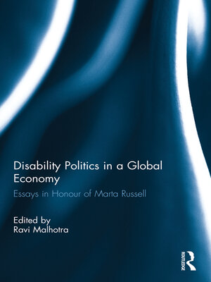 cover image of Disability Politics in a Global Economy